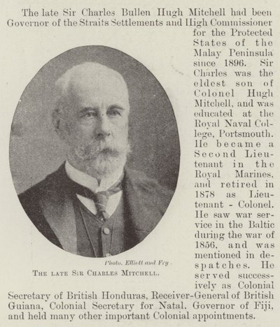 Avdøde Sir Charles Mitchell av English Photographer