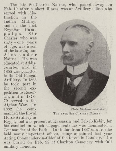 Avdøde Sir Charles Nairne av English Photographer
