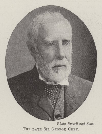 Avdøde Sir George Gray av English Photographer