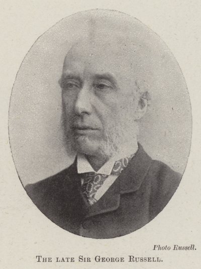 Avdøde Sir George Russell av English Photographer