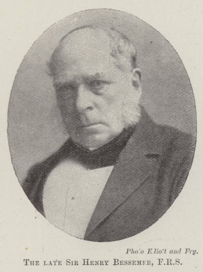 Avdøde Sir Henry Bessemer, FRS av English Photographer