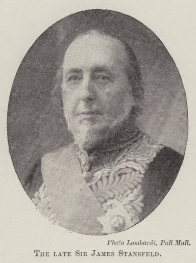 Avdøde Sir James Stansfeld av English Photographer
