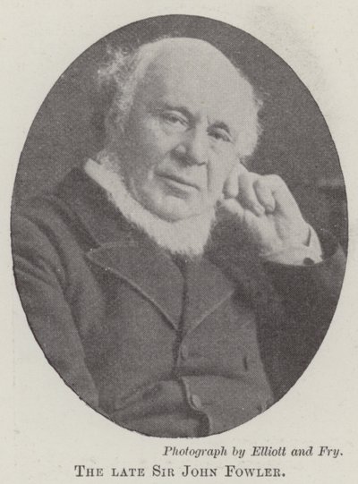 Avdøde Sir John Fowler av English Photographer