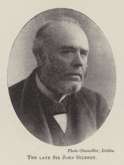 Avdøde Sir John Gilbert av English Photographer