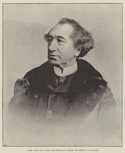 Avdøde Sir John Macdonald, Canadas statsminister av English Photographer