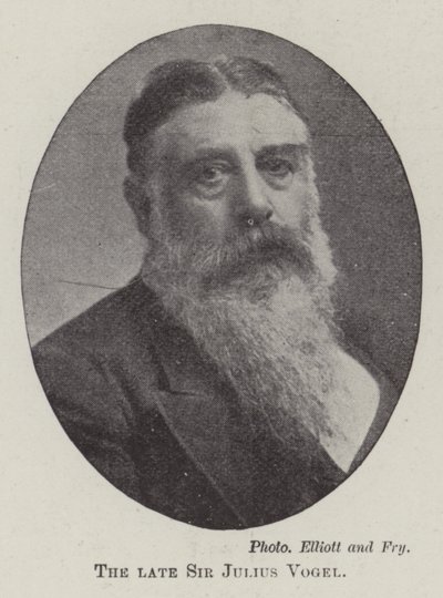 Avdøde Sir Julius Vogel av English Photographer