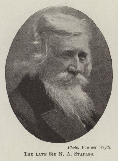 Avdøde Sir N A Staples av English Photographer