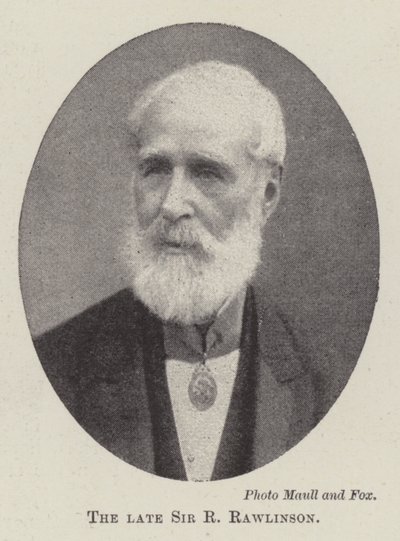 Avdøde Sir R Rawlinson av English Photographer