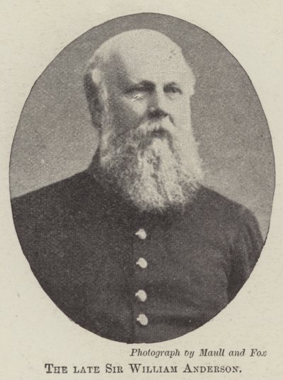 Avdøde Sir William Anderson av English Photographer