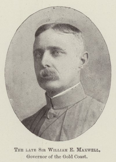 Avdøde Sir William E Maxwell, guvernør på Gold Coast av English Photographer
