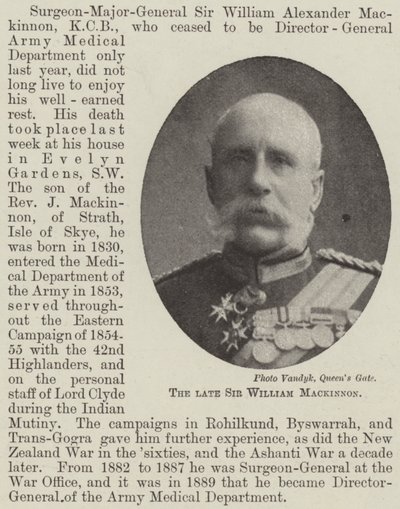 Avdøde Sir William Mackinnon av English Photographer