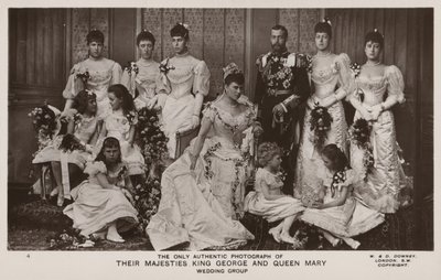 Bryllupet til prins George, hertugen av York, og prinsesse Mary av Teck av English Photographer
