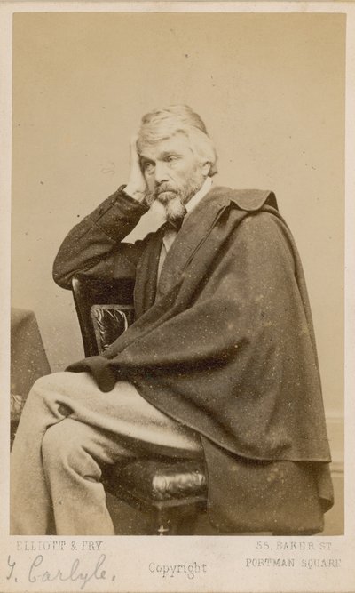 Thomas Carlyle av English Photographer