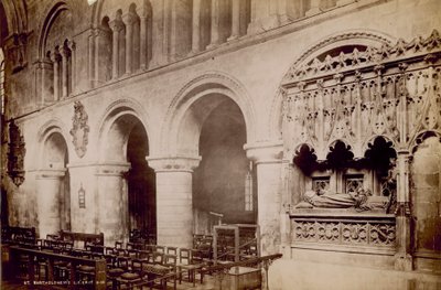 Graven til Prior Rahere, grunnlegger av St Bartholomews Hospital av English Photographer