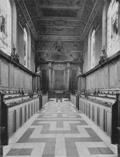 Trinity College Chapel (s/h-bilde) av English Photographer