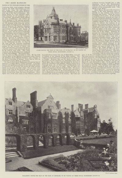 To irske herskapshus besøkt av hertugen og hertuginnen av York av English Photographer