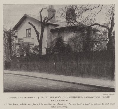 Under the Hammer, JM W Turners Old Residence, Sandycombe Lodge, Twickenham av English Photographer