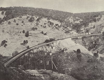 Viadukt på Adelaide til Melbourne Railway av English Photographer