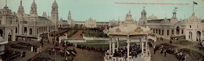 Utsikt fra Dectorative Arts Palace, Franco-British Exhibition, London, 1908 av English Photographer