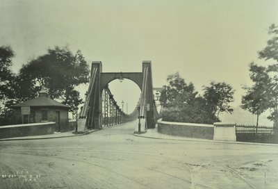 Utsikt over Old Lambeth Bridge, 1897 av English Photographer