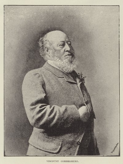 Viscount Combermere av English Photographer