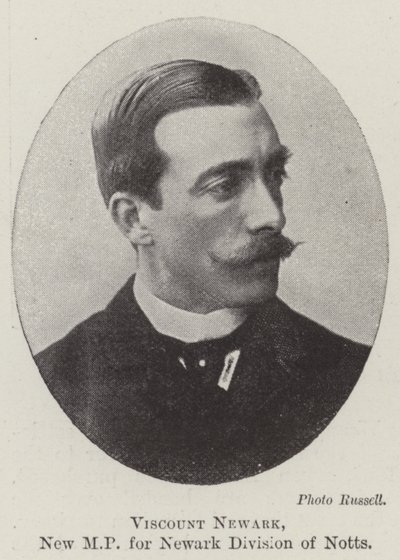Viscount Newark, ny MP for Newark Division of Notts av English Photographer