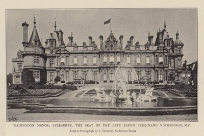 Waddesdon Manor, Aylesbury, setet til avdøde baron Ferdinand Rothschild, MP av English Photographer