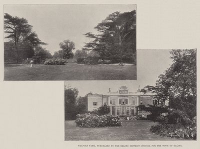 Walpole Park, kjøpt av Ealing District Council for byen Ealing av English Photographer