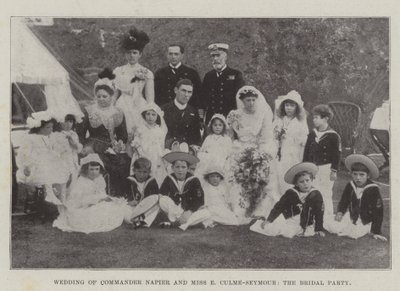 Bryllup til kommandør Napier og frøken E Culme-Seymour, Brudefesten av English Photographer