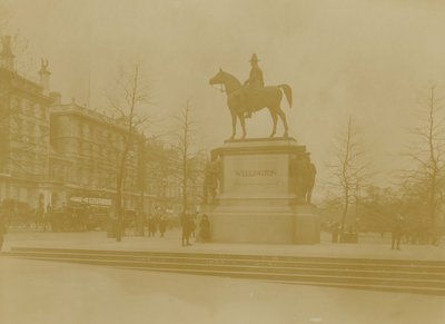 Wellingtons statue i Hyde Park, London av English Photographer