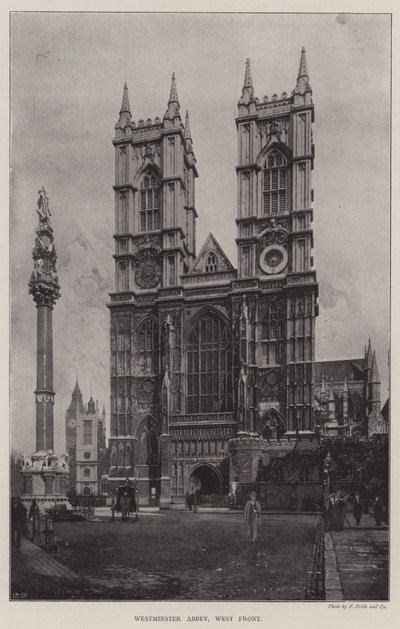 Westminster Abbey, vestfronten av English Photographer