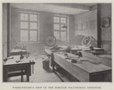 Wheelwrights Shop ved Borough Polytechnic Institute av English Photographer