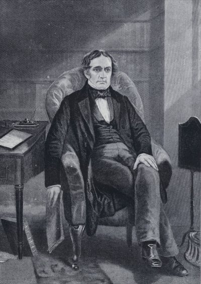William Hickling Prescott (s/hvitt bilde) av English Photographer
