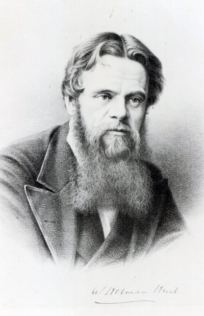 William Holman Hunt, gravering etter et fotografi, ca. 1865 av English Photographer