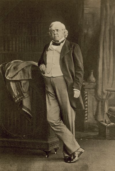 William Makepeace Thackeray , engelsk romanforfatter og satiriker (s/hvitt-bilde) av English Photographer