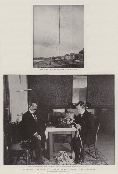 Trådløs telegrafi, eksperimenter over kanalen av English Photographer
