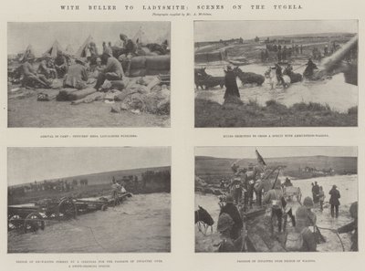 Med Buller til Ladysmith, Scener på Tugela av English Photographer