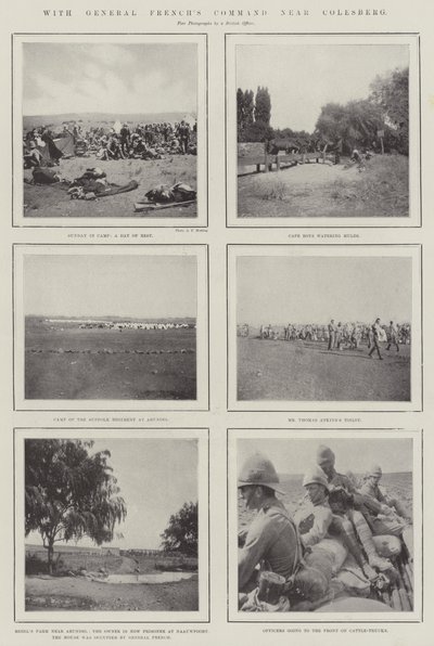 Med General Frenchs Command nær Colesberg av English Photographer