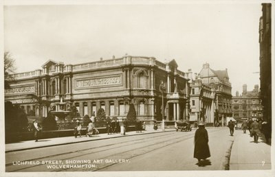 Wolverhampton Art Gallery, Lichfield Street (s/hvitt bilde) av English Photographer