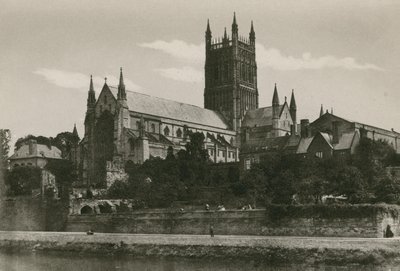Worcester Cathedral, fra sør-vest av English Photographer