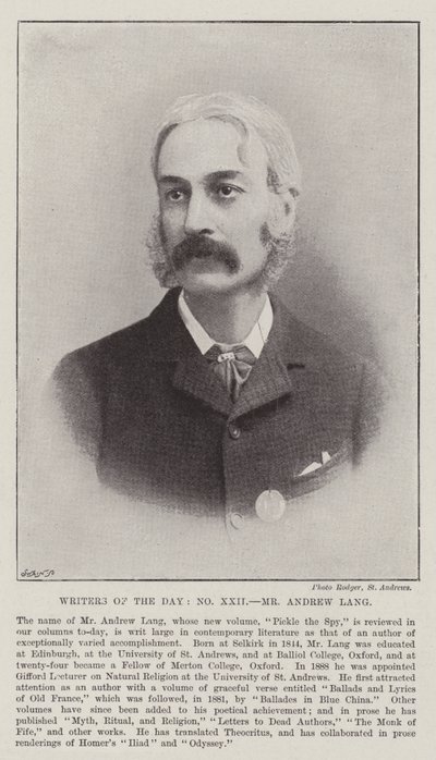Dagens forfattere, Andrew Lang av English Photographer