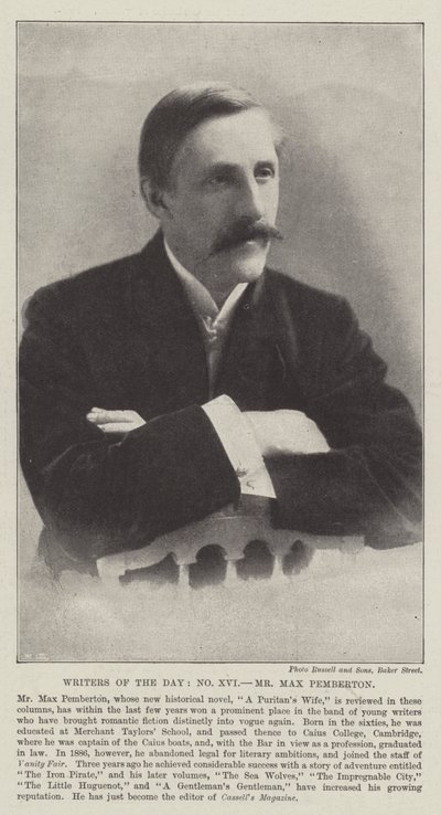 Dagens forfattere, Mr Max Pemberton av English Photographer