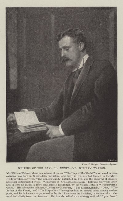 Dagens forfattere, William Watson av English Photographer