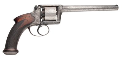 100-Bore Moore & Harris Patent Seksskudds selvspennende perkusjonsrevolver, 1853 av English School