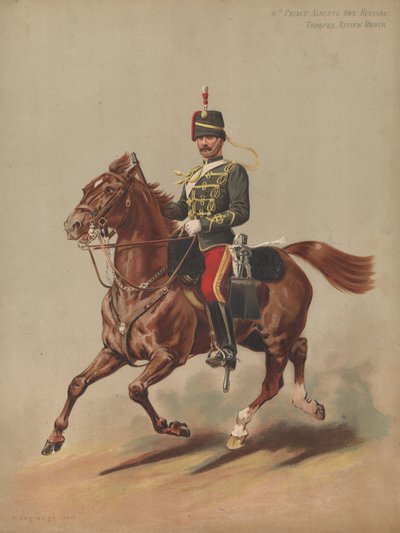 11. Prins Alberts egne husarer, trooper, revisjonsordre av English School