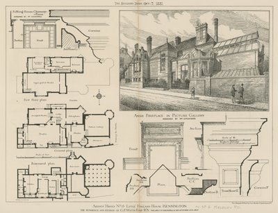 15 Little Holland House, Kensington, boligen og studioene til GF Watts, RA av English School