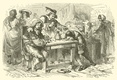 1600-talls festlighet (gravering) av English School