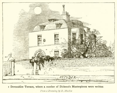 1 Devonshire Terrace, hvor en rekke Dickenss mesterverk ble skrevet av English School