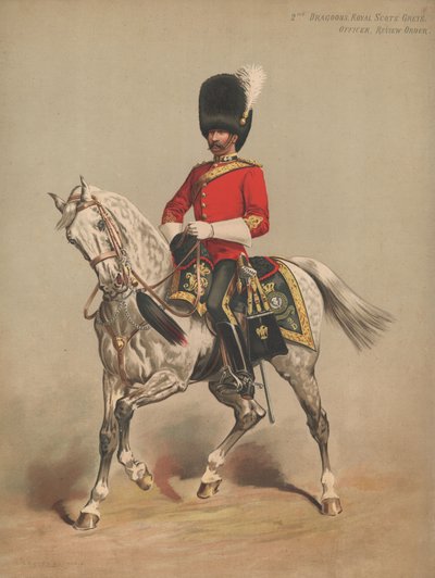 2nd Dragons, Royal Scots Greys, Officer, Review Order av English School