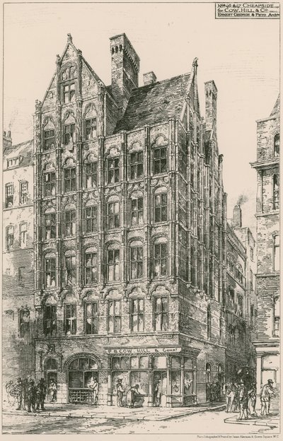 46-47 Cheapside; Ernest George & Peto, arkitekter av English School